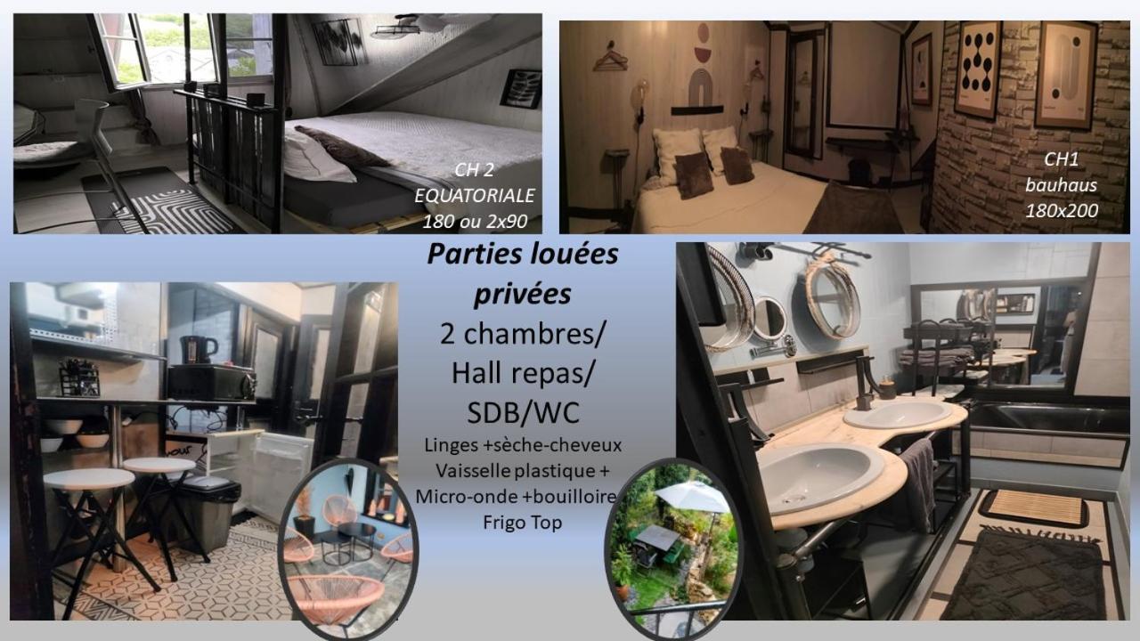 2Ch 4Pers Matelas M De Forme Kitchenette Sdb Wc Au Calme Cote Jardin Tulle Exteriör bild